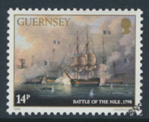 Guernsey  SG 361  SC# 326 Ships Sea Battles First Day of issue cancel see scan