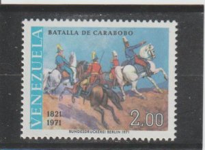 Venezuela  Scott#  980  MH  (1971 Battle of Carabobo)