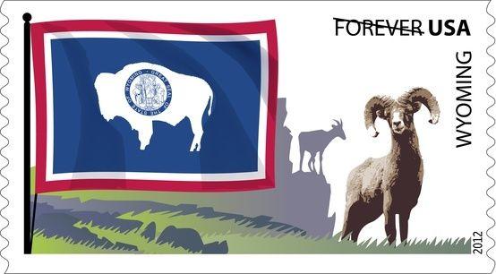 US 4331 Flags of our Nation Wyoming forever coil single MNH 2012