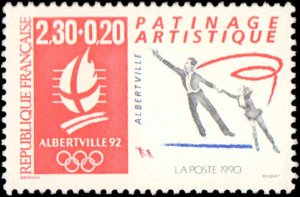 France #B611, Complete Set, 1990, Olympics, Never Hinged