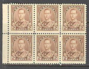 CANADA Sc# 212 MNH FVF 6Block Duke of York