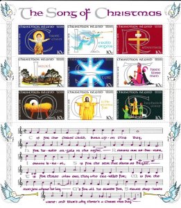 Christmas Island # 88, Song of Christmas Souvenir Sheet,  Mint NH, 1/2 Cat