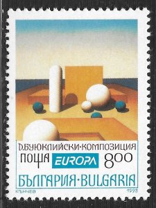 Bulgaria #3765 8l Europa - Contemporary Art - Composition ~ MNH