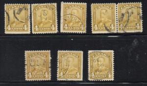Canada 152 1929 4 cent bistre George V scroll issue stamp 8 used copeis