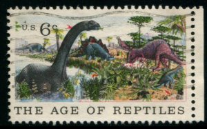 1390 US 6c Natural History Age of Reptiles, used