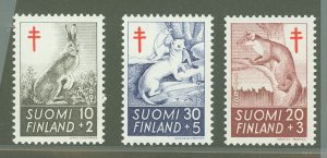 Finland #B163-B165  Single (Complete Set) (Animals)