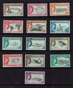 Ascension Island: 1956, Queen Elizabeth II definitive set, Mint