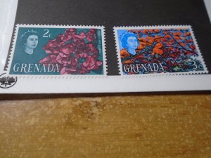 Grenada  #  216-17  MNH   Flowers