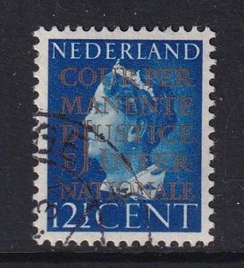 Netherlands #O17 used 1940 official stamps overprint  Wilhelmina 12 1/2c