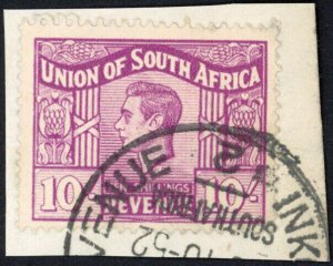 South Africa BF75 10/- purple