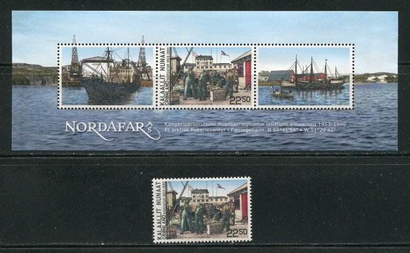 Greenland Fisherman at Nordafar Fishery, Foroyinghavn Stamps 2013 MNH 