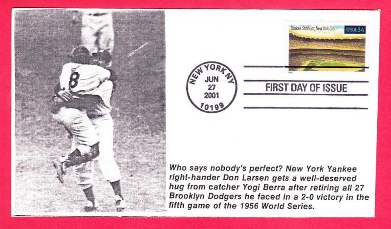 #3501 Yankee Stadium  Legendary Baseball - LEB Cachet