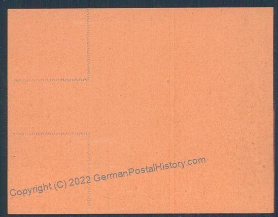 German Empire WWI Bayern Bavaria Fuerth City Meat Ration Card 52057