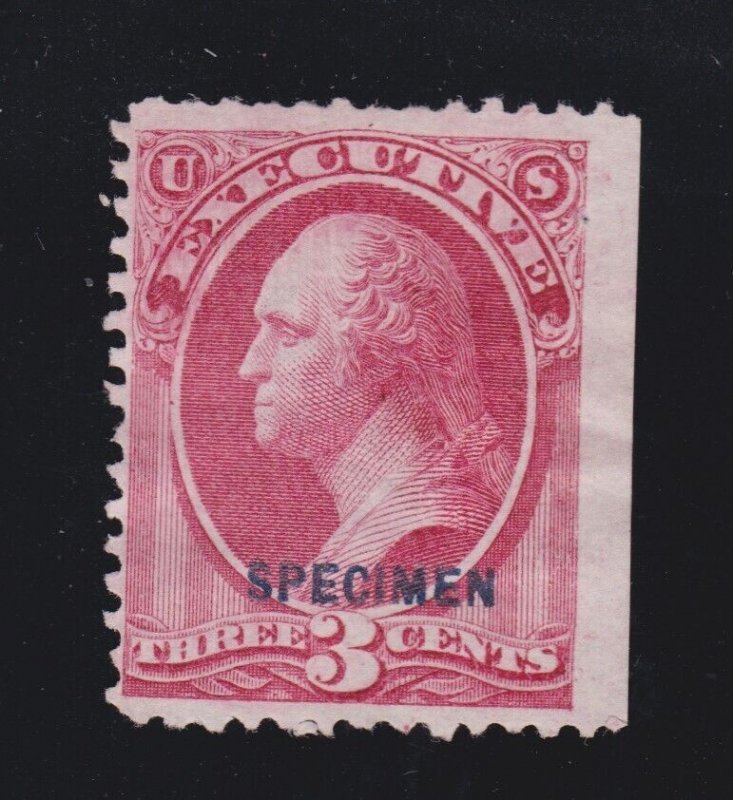 US O12S 3c Executive Department Official Specimen F-VF NGAI H SCV $67.50 