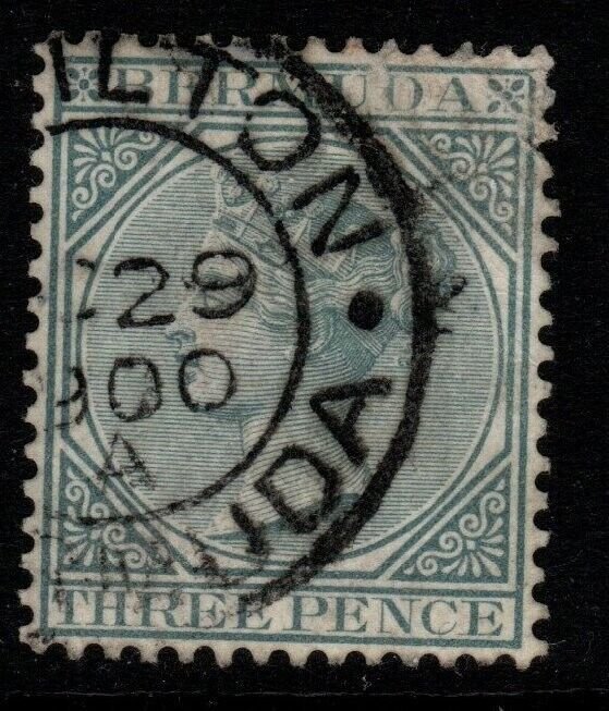 BERMUDA SG28 1886 3d GREY USED