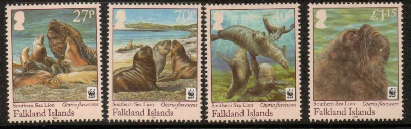 FALKLAND ISLANDS SG1194/7 2011 SOUTHERN SEA LION STAMPS MNH