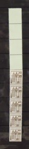 14467   GERMANY   MNH # 1309     Paste Up Strip of 5          CV$ 10.50