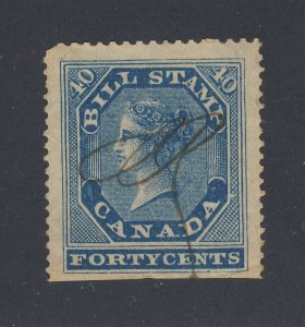 Canada  Revenue Bill Stamps 1st Series #FB13-40c Used SE GV= $75.00