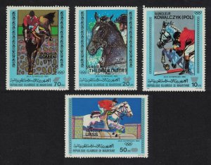 Mauritania Horses Olympic Medal Winners Moscow 4v 1980 MNH SG#674-677