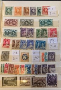 STAMP STATION PERTH Romania Collection (1 ) in Album 575+ stamps Mint/Hinged