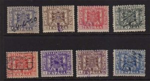 Spain Telegraph stamps FU