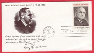 #1499 Harry S. Truman - Unknown Cachet