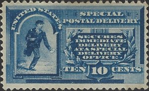 US Scott #E1 Mint Hinged VF 1885 10 Cent Special Delivery Stamp