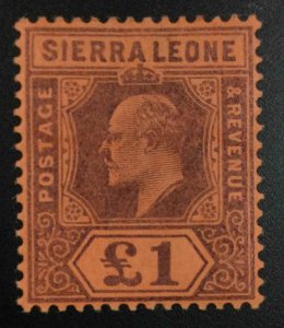 MOMEN: SIERRA LEONE SG #85 1903 MINT OG H £275 LOT #64450