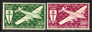 Guadeloupe # C1-2, Mint Never Hinge