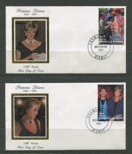 STAMP STATION PERTH Niger #944-947 FDC X 20 Full Set Princess Diana Silk Cachet