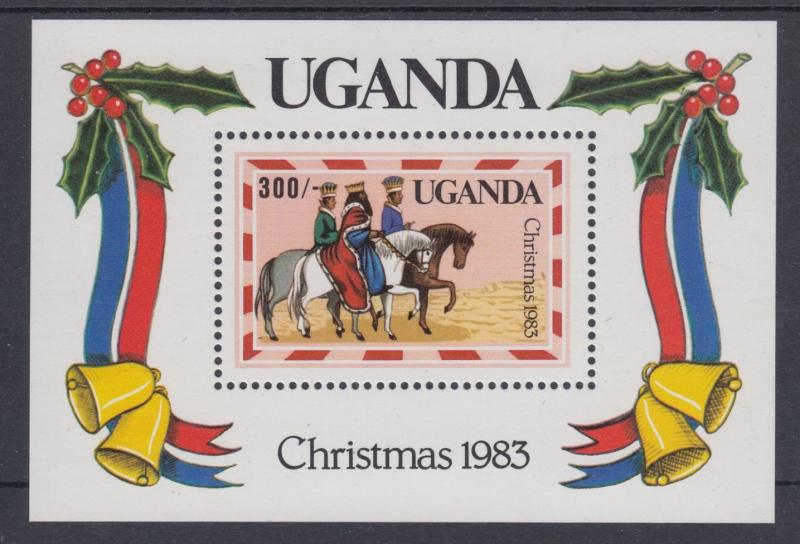 XG-AC644 UGANDA IND - Christmas, 1983 Three King MNH Sheet