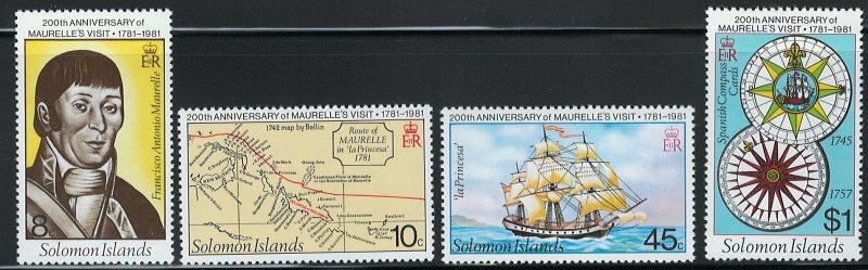 Soloman Islands Scott 439-442 MNH! 