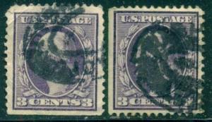 SCOTT # 333, USED, VERY FINE, STRAIGHT-EDGE, 2 STAMPS, GREAT PRICE!