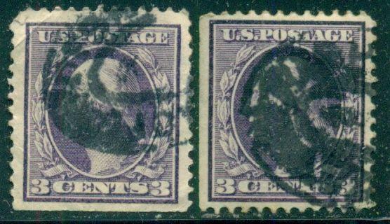 SCOTT # 333, USED, VERY FINE, STRAIGHT-EDGE, 2 STAMPS, GREAT PRICE!