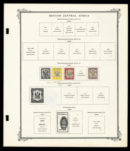 British Central Africa 1800s to 1907 Stamp Collection