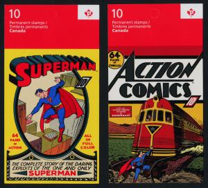 Canada 2683a set of 5 Booklet covers MNH Superman, Cartoons