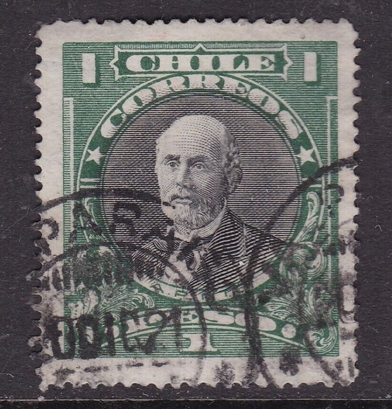 Chile Postmark Valparaiso 1921 A Pinto 1p VGC
