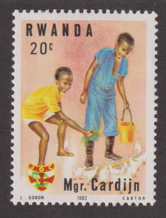 Rwanda 1150 Feeding Ducks 1983