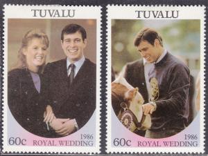 Tuvalu 381 Royal Wedding 1986