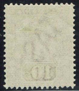 TASMANIA 1892 QV TABLET 10/- WMK TAS