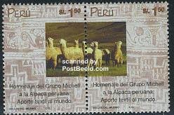 Peru 2000, Alpaka wool 2v [:], MNH
