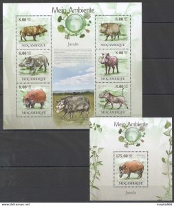 2010 Mozambique Fauna Environment Wild Animals Javalis Boars Kb+Bl ** Bc1324