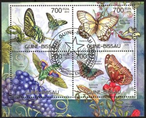 Guinea Bissau 2012 Butterflies Sheet Used / CTO