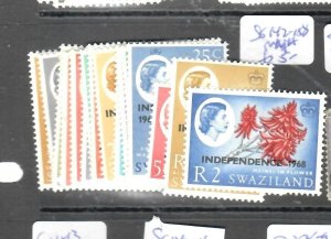 SWAZILAND (PP0309B) QEII   SET TO 2R  SG 90-105   MNH 