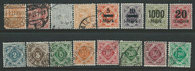 Wurttemberg   Mixture of 16  different