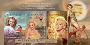 GUINEA 2012 SHEET MARILYN MONROE