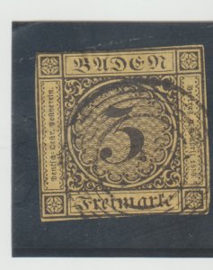 Baden Scott # 2 Used 1853 Catalogue $16.00