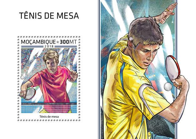 Z08 MOZ18519b MOZAMBIQUE 2018 Table tennis MNH ** Postfrisch