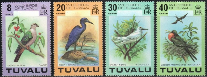Tuvalu 73-76 - Mint-NH - Wild Birds (Cpl) (1978) (cv $10.70)