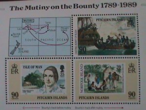 ISLE OF MAN-1989--MUTINY ON THE BOUNTY -MINT S/S VF WE SHIP TO WORLDWIDE